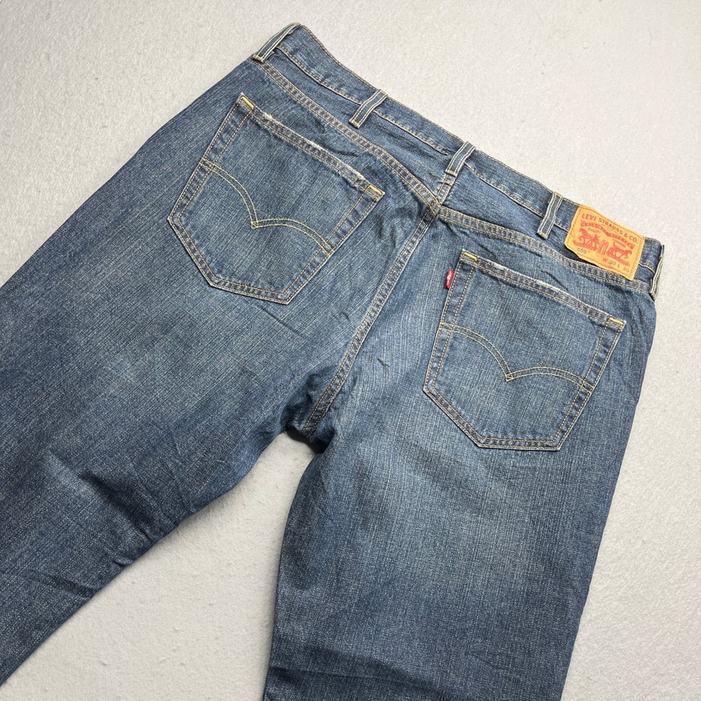 Levi's 559 Relaxed Straight Jeans Blue Denim 38x30 Mens Classic Everyday Wash